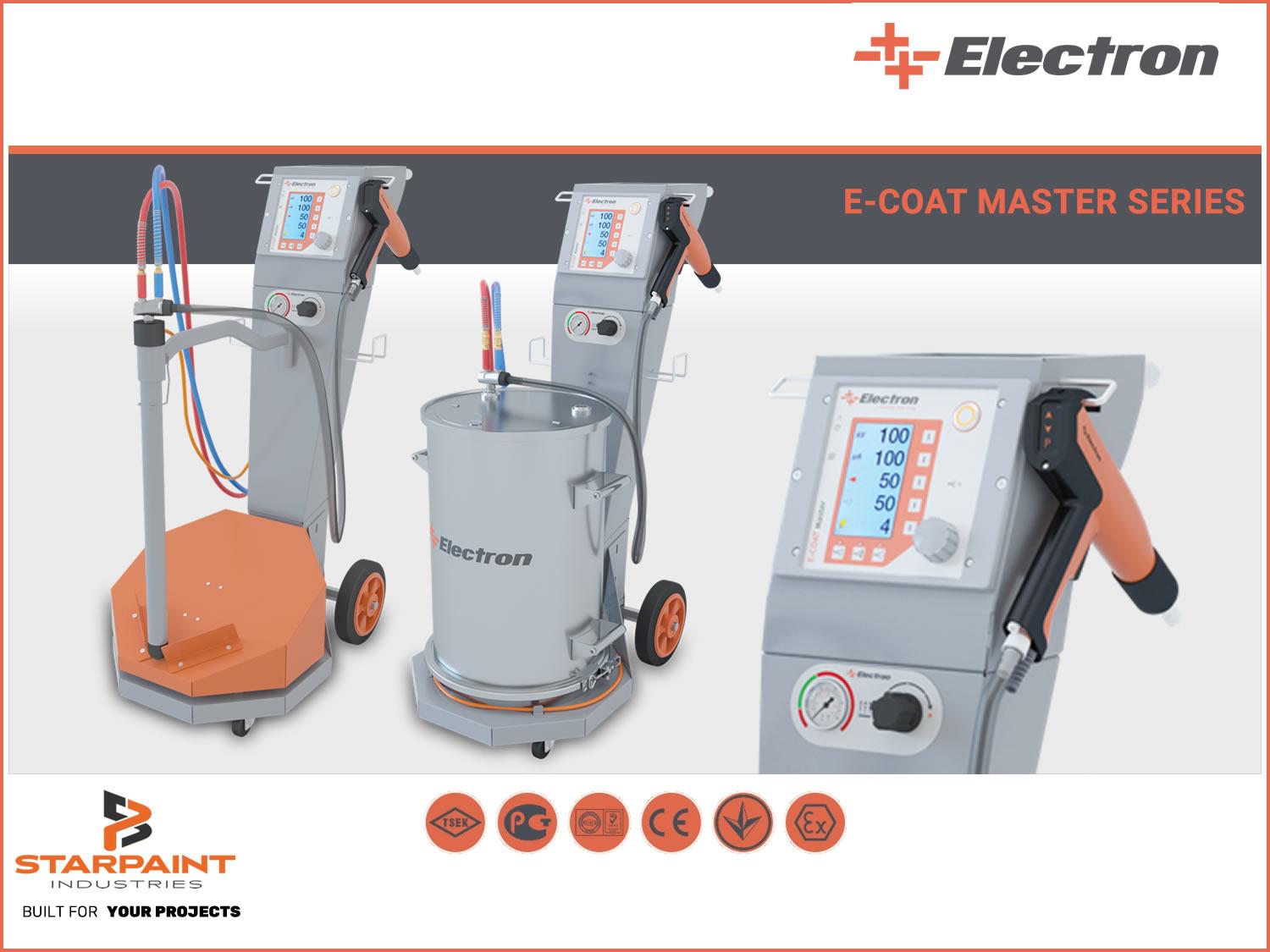 Electron Master M Multicolor Pulverbeschichtungsgerät Pulverpistole Pulverhandanlage Pulverbeschichtungs-Pistole