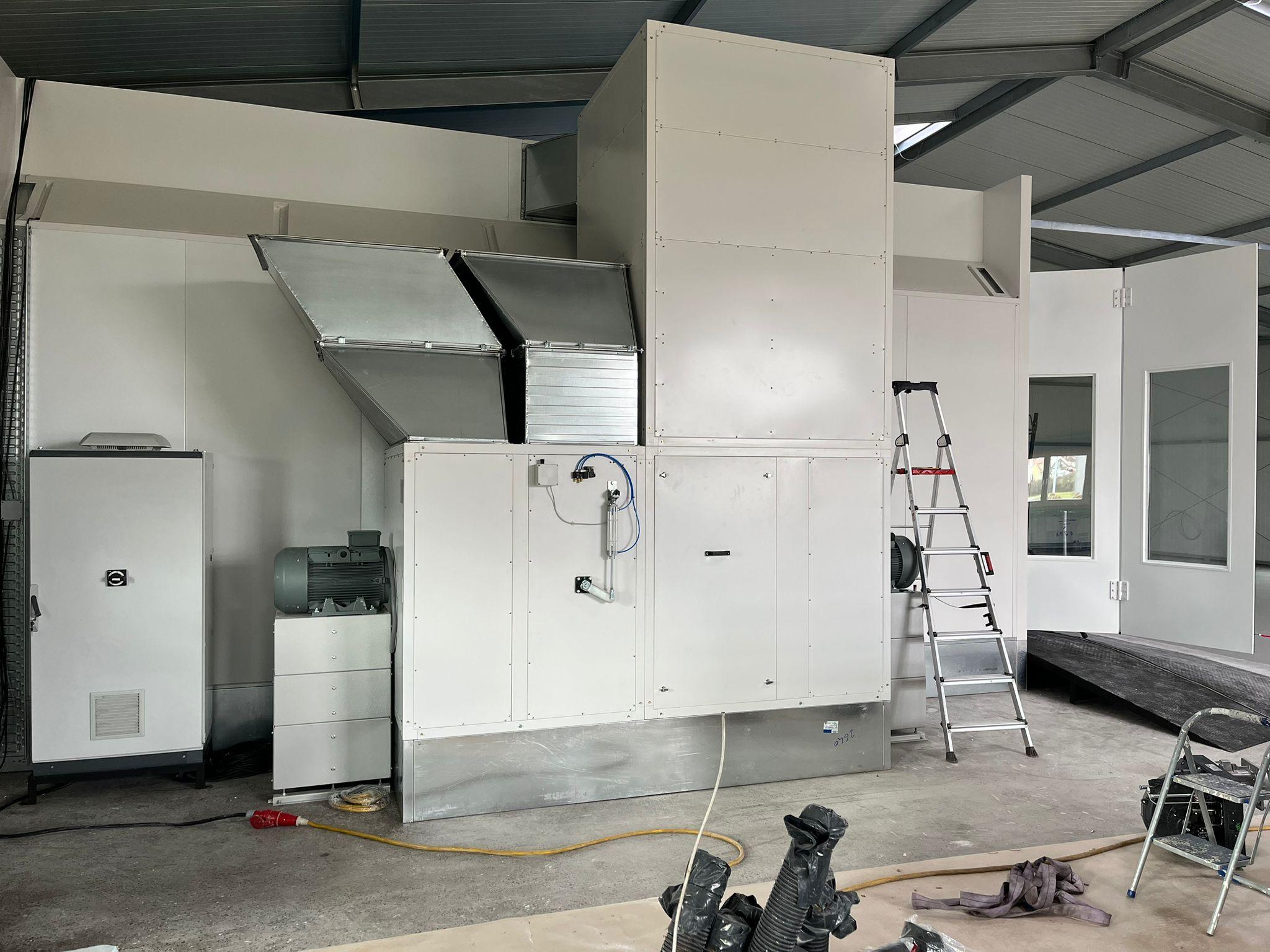Storm Chromatherm Lackierkabine Trocknungsanlagen Lackierarbeitsplätze Kundeninstallation-S