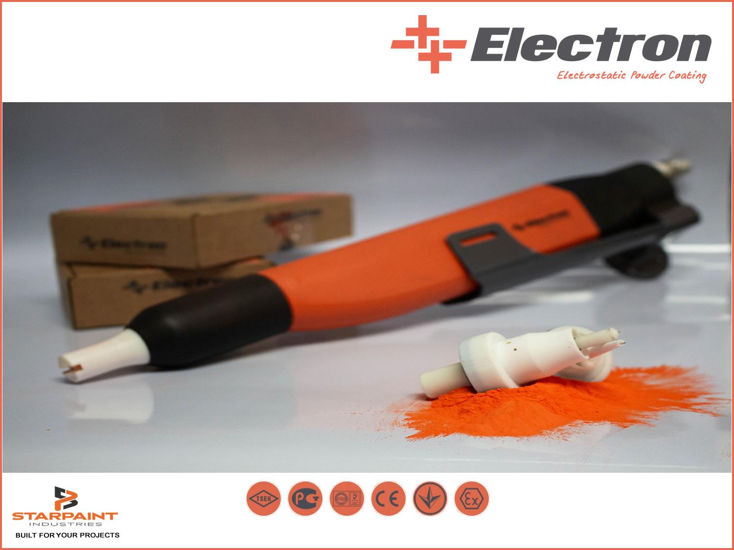 Electron Automatische Pistole Pulverbeschichtungsgerät Pulverhandanlage Pulverbeschichtungs-Pistole Pulverpistole von Starpaint Industries