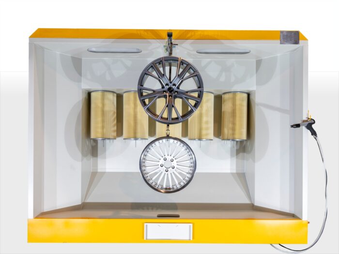 Pulverabsauganlage, Pulverbeschichtungsanlage, Absauganlage, Pulverstand, Pulverkabine, Pulverofen, Einbrennofen, Pulverpistole, Starpaint Industries