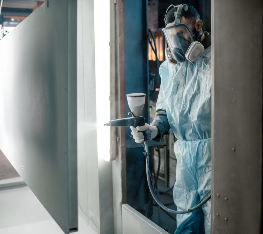 Pulverbeschichtungsanlagen SandstrahlenSTARPAINT Industries Industrieausrüster für Oberflächentechnik in der Lackindustrie Austria, Germany, Switzerland, Netherlands, France, Belguim, Czechia, Poland, EU.