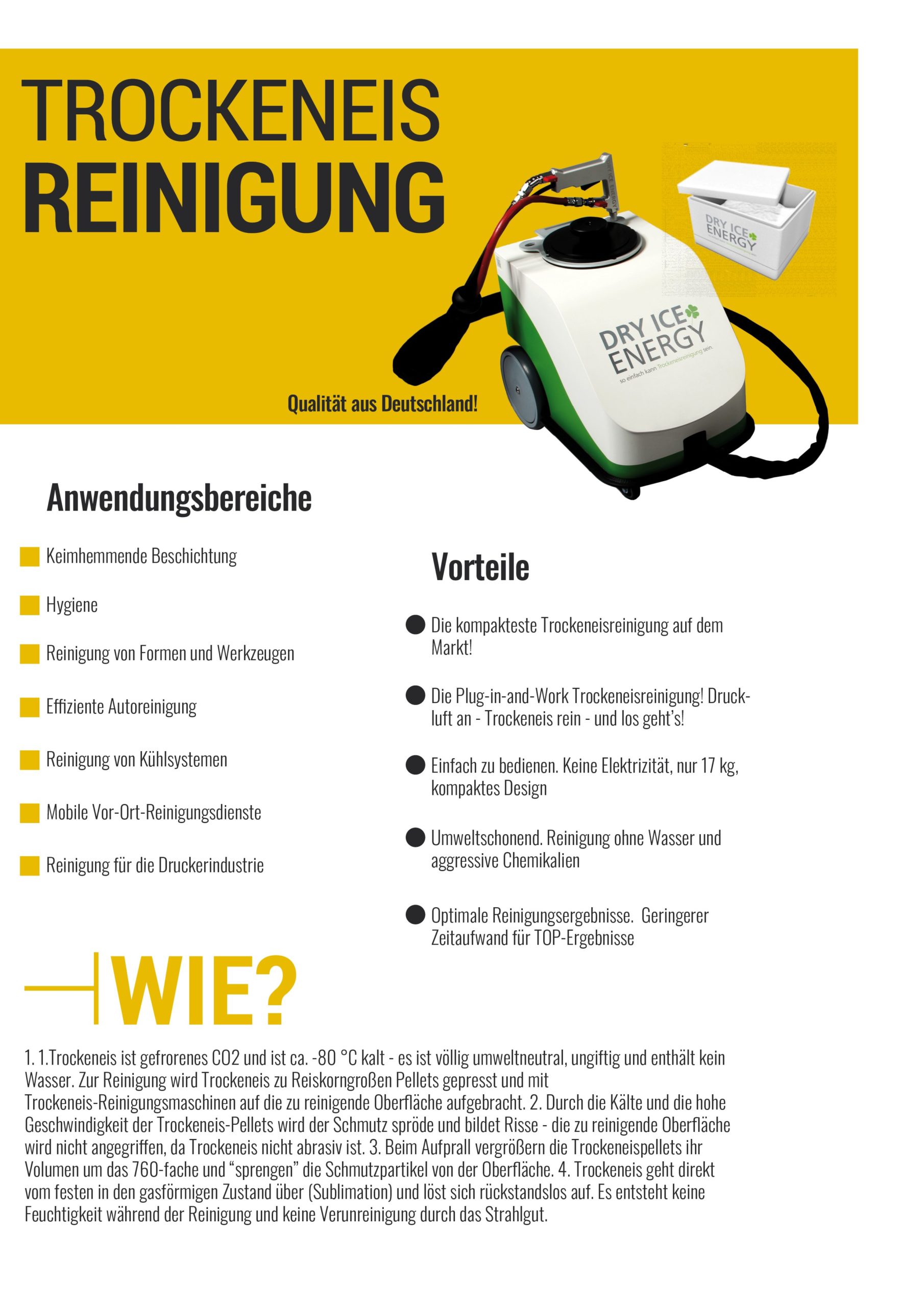 Oberflächenvorbereitung Trockeneisstrahlgerät Trockeneisreinigungsmaschin STARPAINT Industries Austria, Germany, Switzerland, Netherlands, France, Belguim, Czechia, Poland,