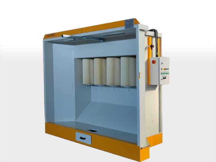 Pulverabsauganlage, Pulverbeschichtungsanlage, Absauganlage, Pulverstand, Pulverkabine, Pulverofen, Einbrennofen, Pulverpistole, Starpaint Industries