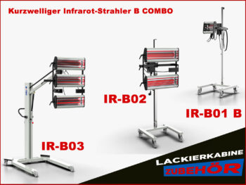 Kurzwelliger Infrarotstrahler IR-B03, B02, B01-B COMBO  B-TEC