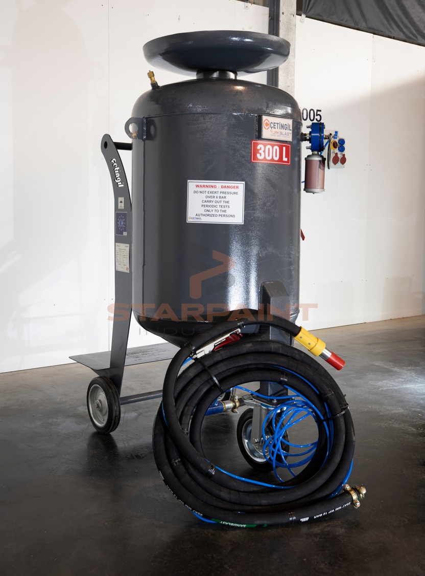 STARPAINT Industries Industrieausrüster für Oberflächentechnik in der Lackindustrie Austria, Germany, Switzerland, Netherlands, France, Belguim, Czechia, Poland, EU. Mobile Druckstrahl Sandstrahlanlage STARPAINT Industries Austria, Germany, Switzerland,