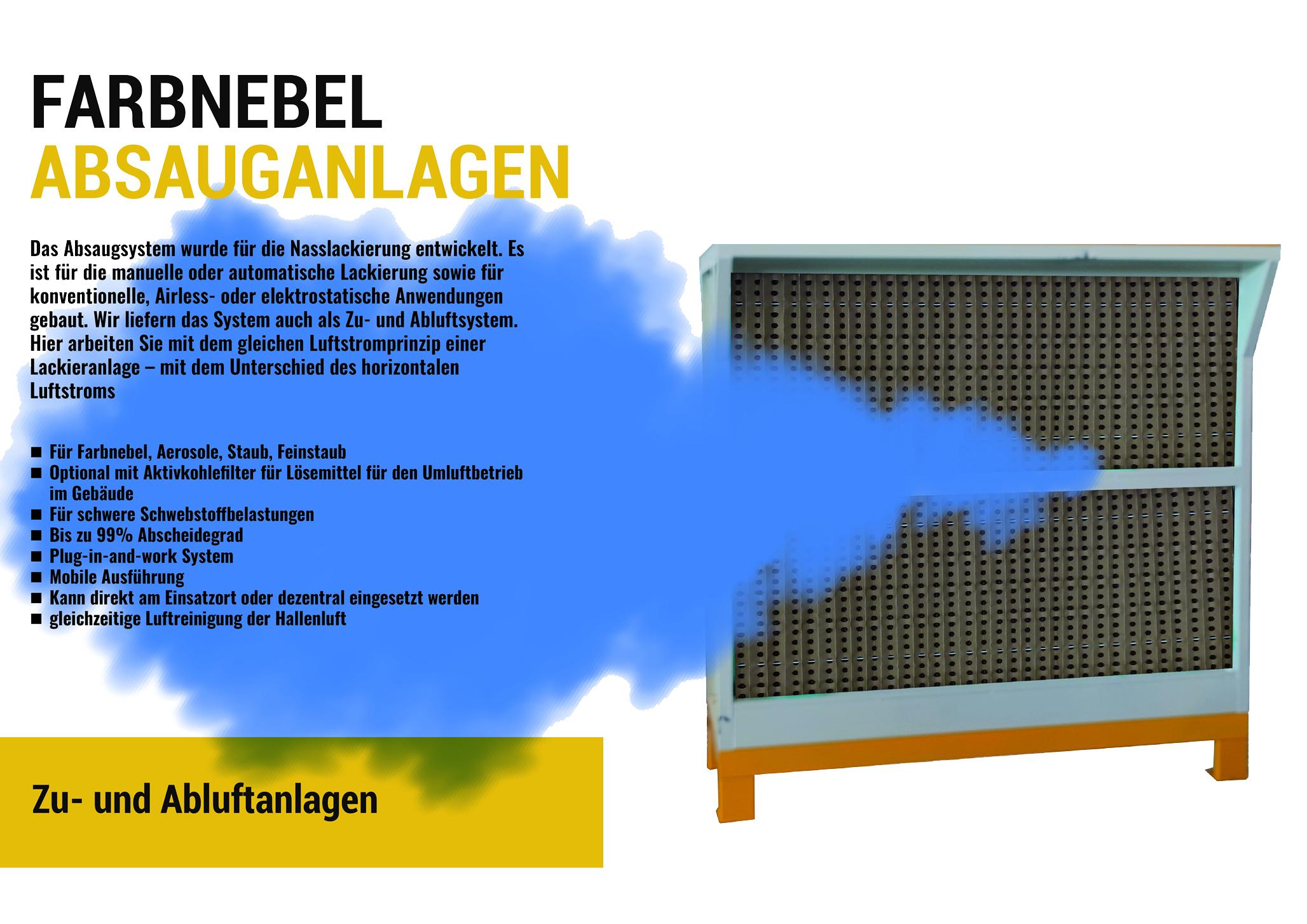 Farbnebel Absauganlagen