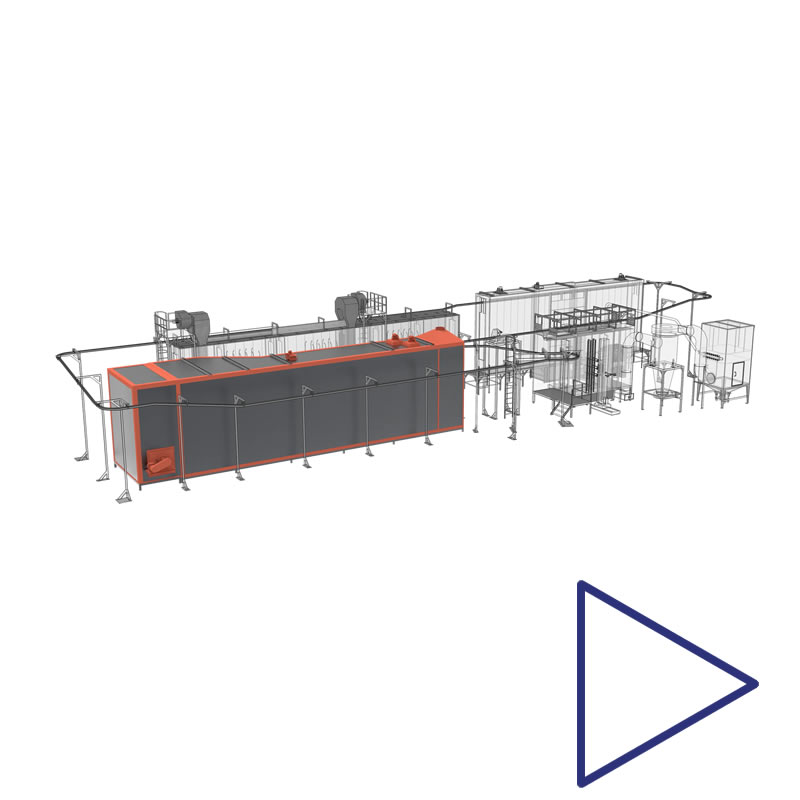 STARPAINT Industries Industrieausrüster für Oberflächentechnik in der Lackindustrie Austria, Germany, Switzerland, Netherlands, France, Belguim, Czechia, Poland, EU. Fördersysteme für Pulverbeschichtungsanlagen