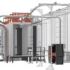 Electron powder coating booth PVC - Image 2