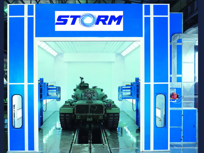 Militärmaschine Industriell Lackierkabine LKW Baumaschinen
